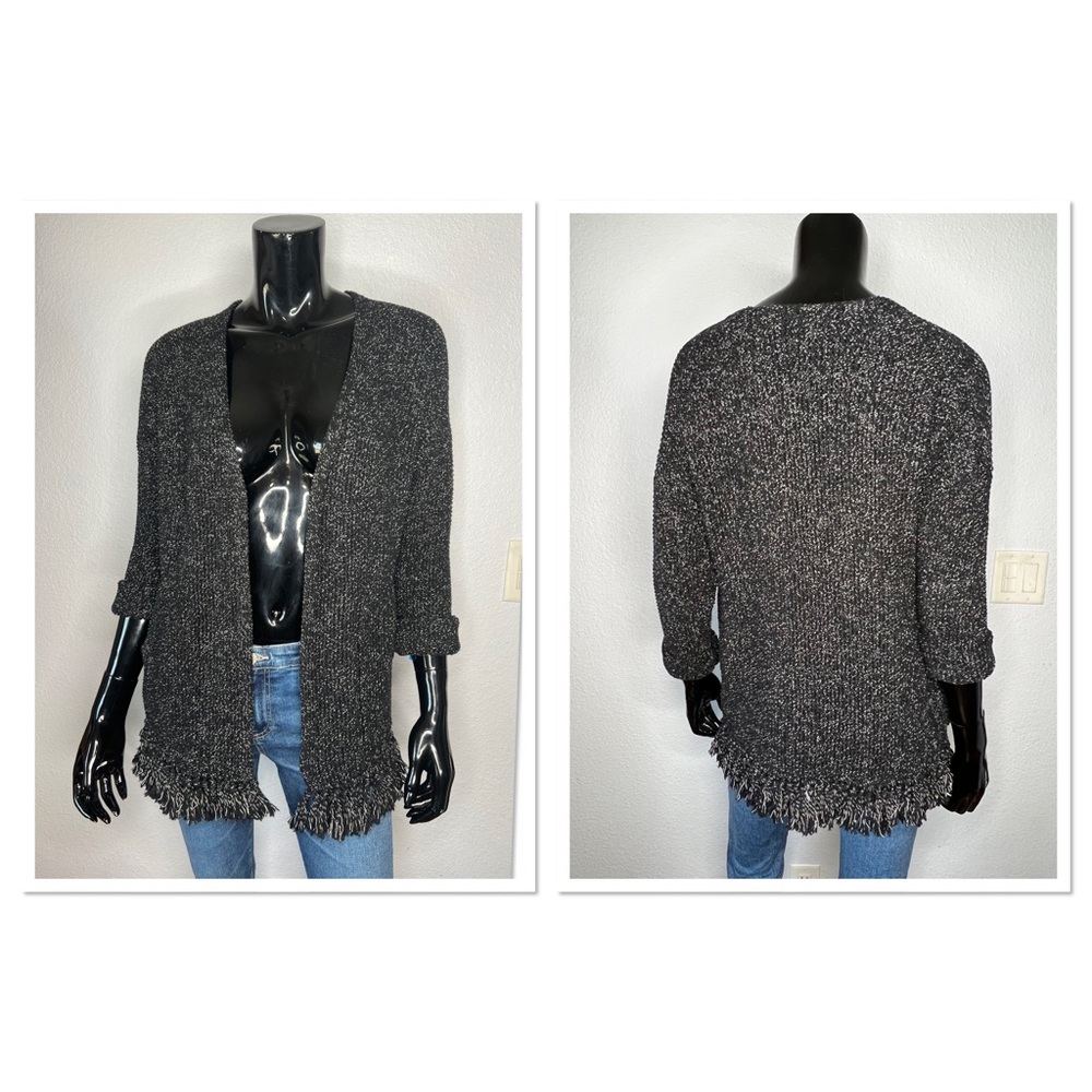 Madewell Memento Fringe Cardigan 100% Cotton Sweater Size XXS runs large